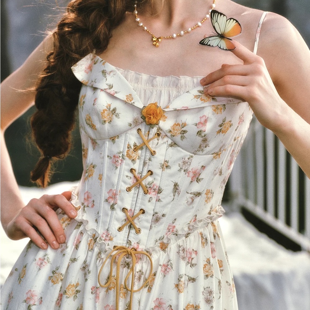 Lacemade Misty Tangerine Grove Dress - Picture 4 of 8